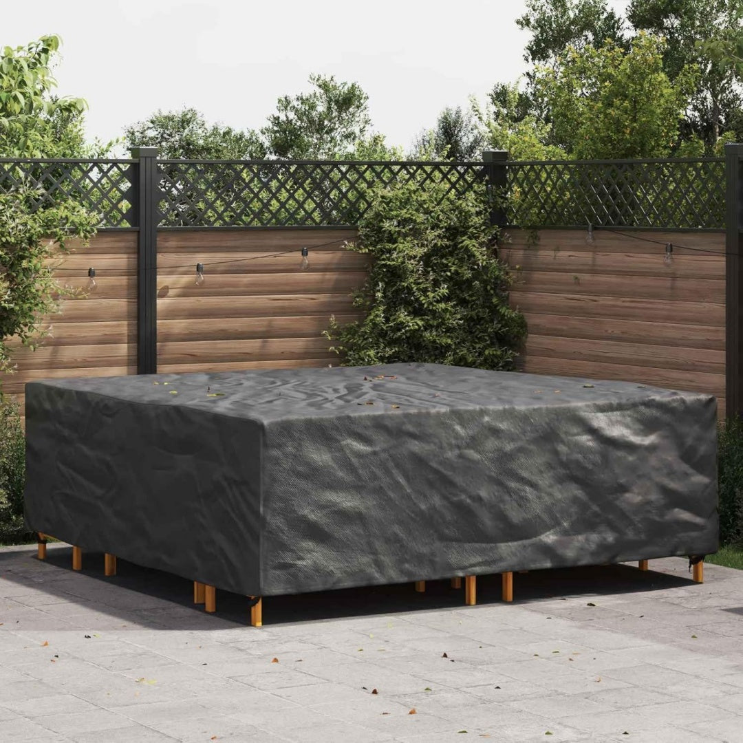 Coperture per set arredo giardino con ante rivestimento in tessuto nero