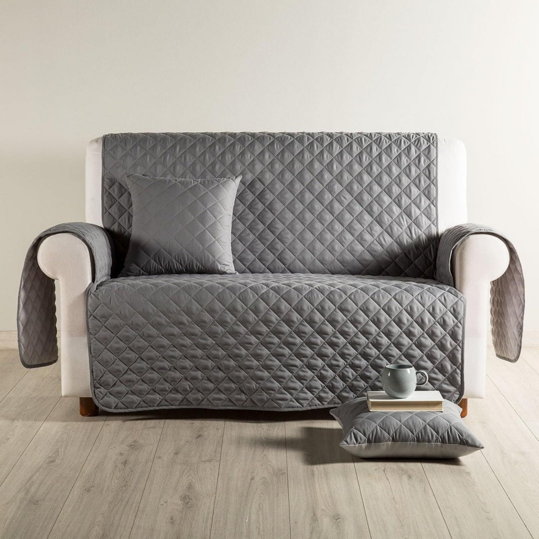 Divano confortevole Caleffi Modern Salvadivano Copridivano Salvadivano, grigio