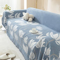 Divano confortevole KnSam Copripoltrona divano, motivo floreale, blu