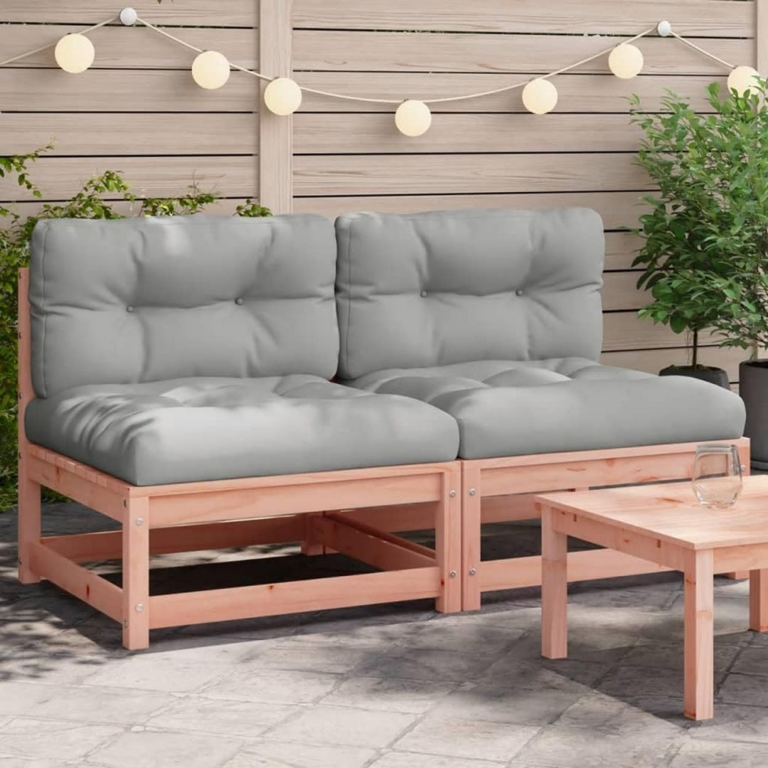 Divano confortevole grigio modulare in legno massello