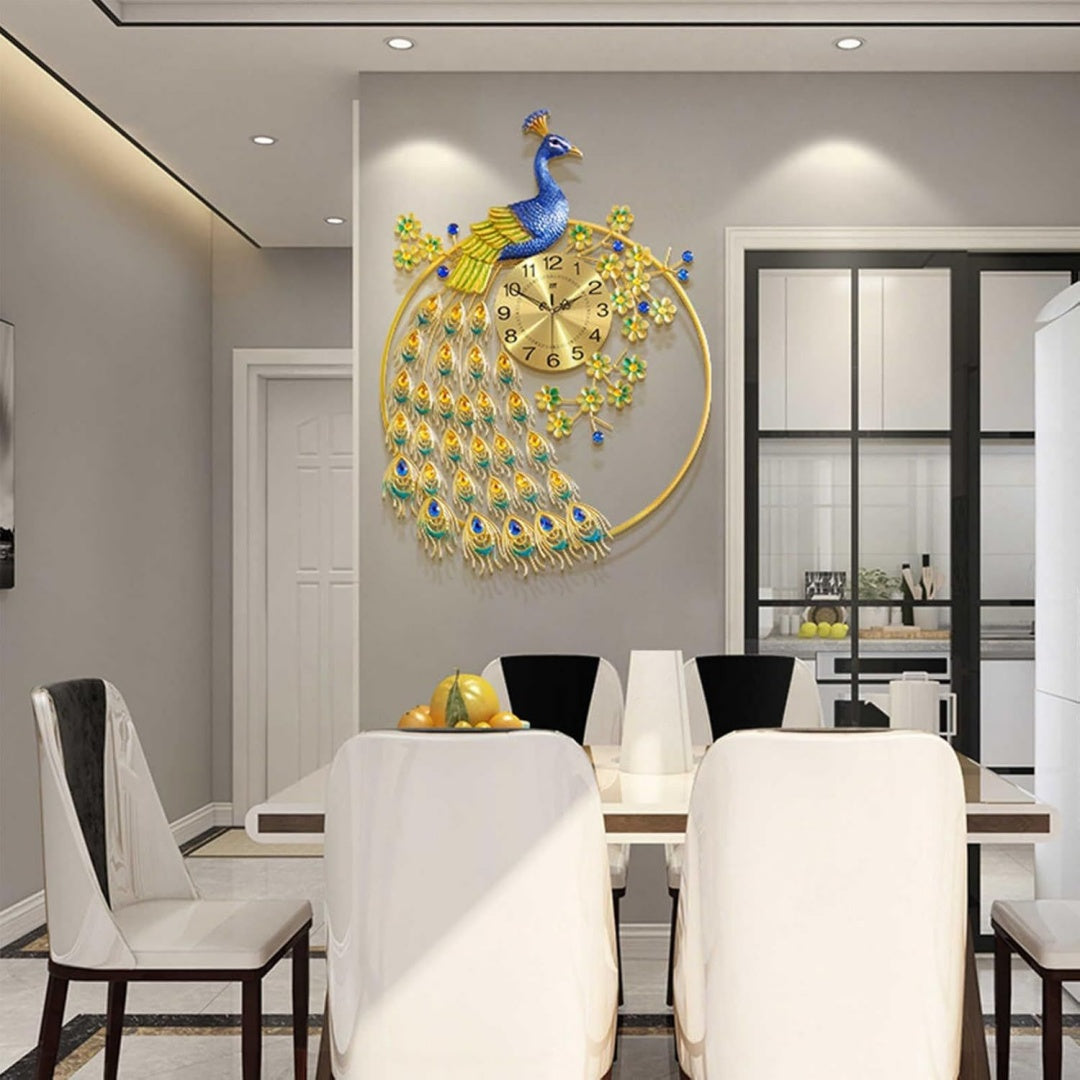 Arredo per soggiorno Orologio Parete Metallo, Design Forma oro