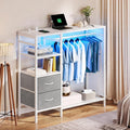 Arredo per soggiorno bianco regolabile con porta USB