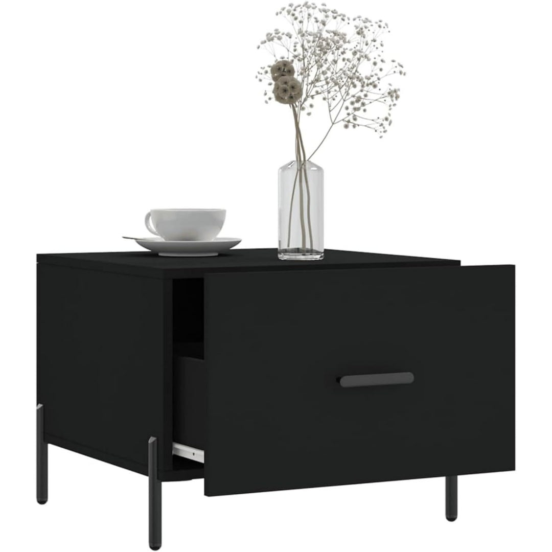 Arredo per soggiorno con cassetti nero
