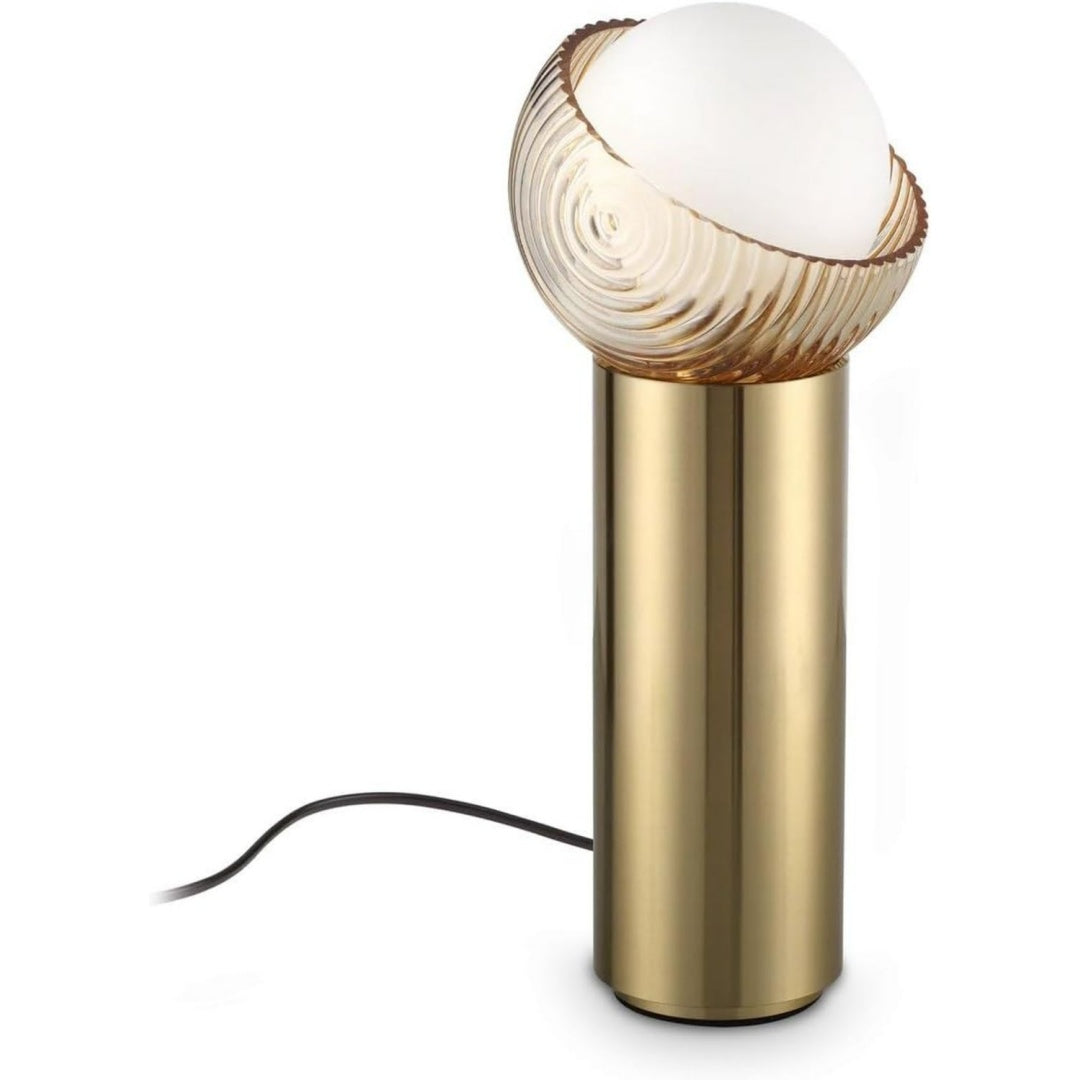 Arredo per soggiorno Ideal Lampada tavolo luce ottone nero