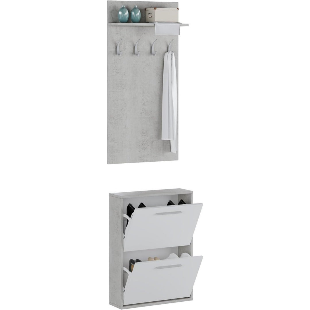 Arredo per soggiorno struttura in metallo grigio